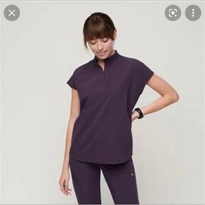 FIGS Purple Shadow Rafaela Scrub Top